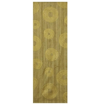 Downton Abbey Downton Abbey SY-1336OB Serenity 13 x 36 in. Runner; Olive Bronze SY-1336OB